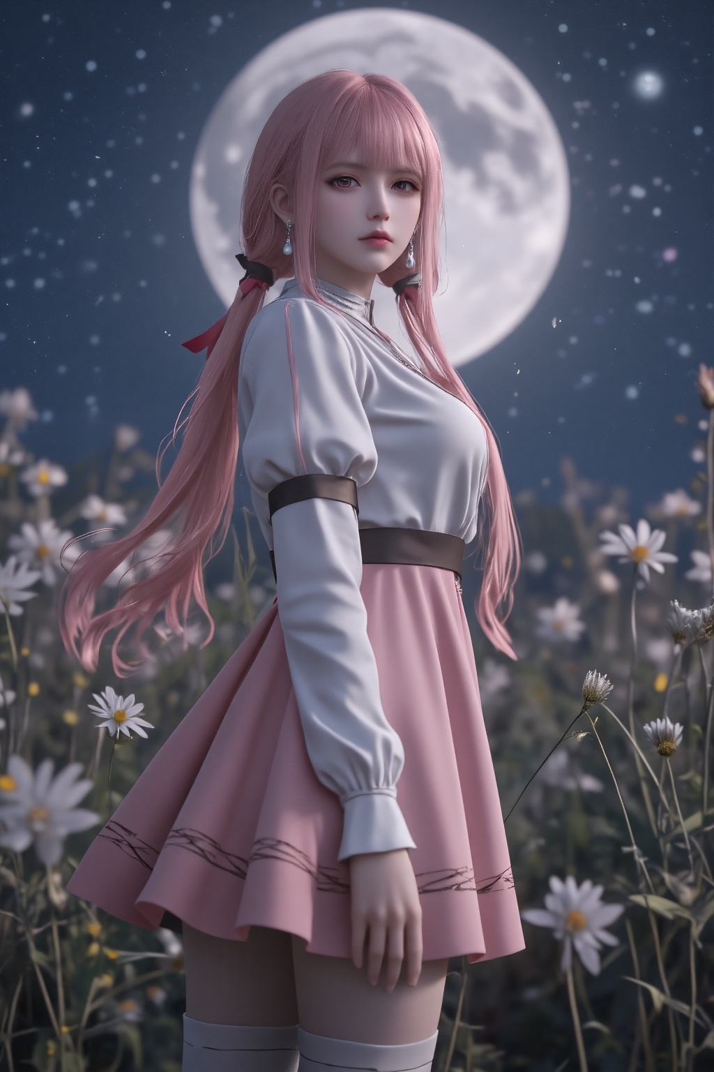 CST,  NIKKI,  pink hair 1 girl on Tensor.Art