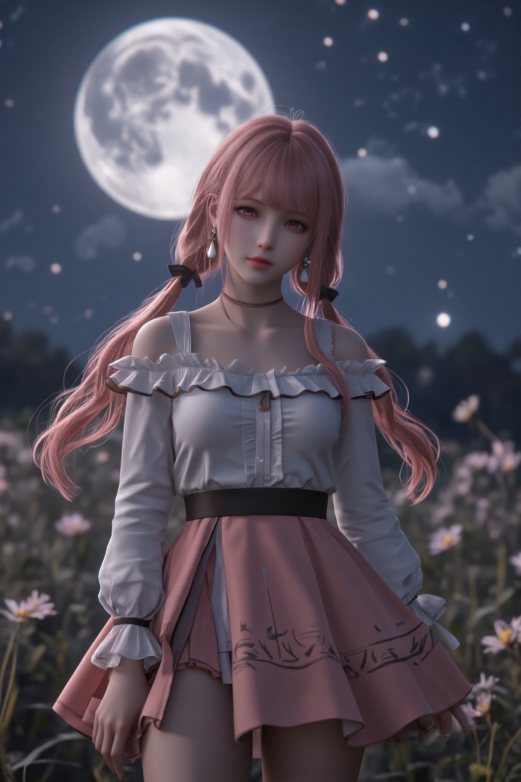 CST,  NIKKI,  pink hair 1 girl on Tensor.Art