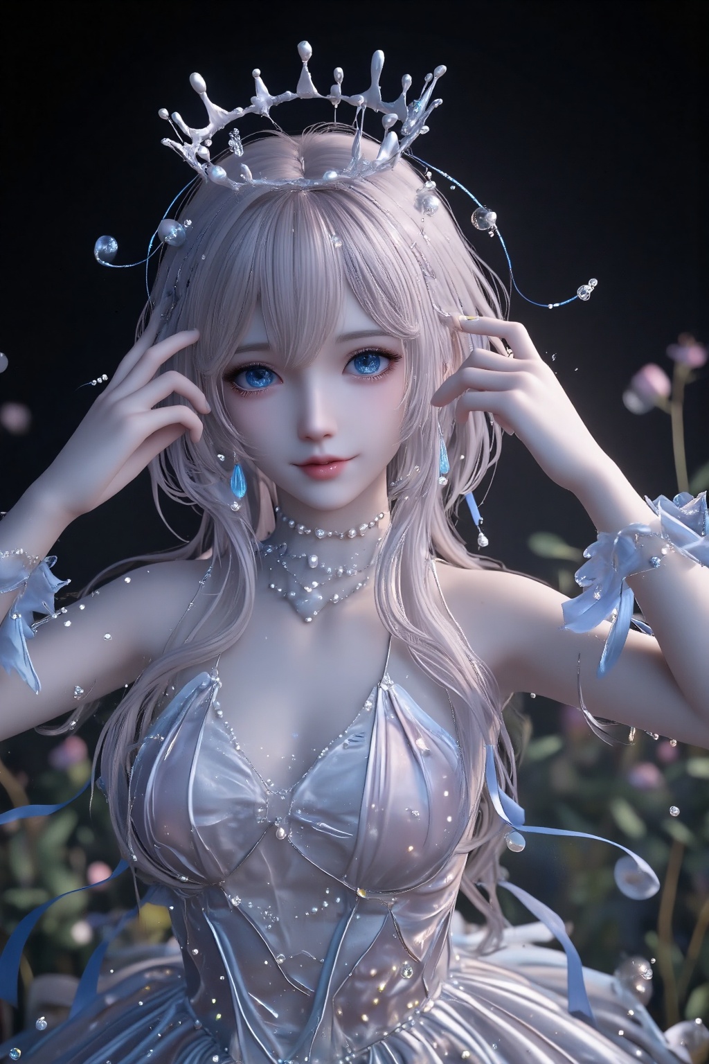 NIKKI,  YXKSWM,  A digital CGI artwork of a pale-skinned on Tensor.Art