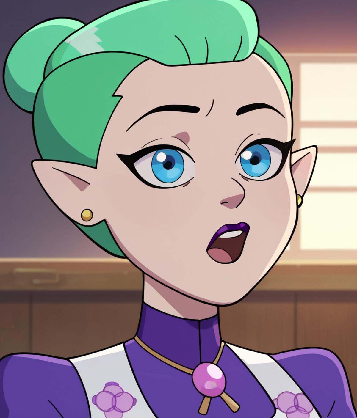 short hair,  open mouth,  blue eyes on Tensor.Art