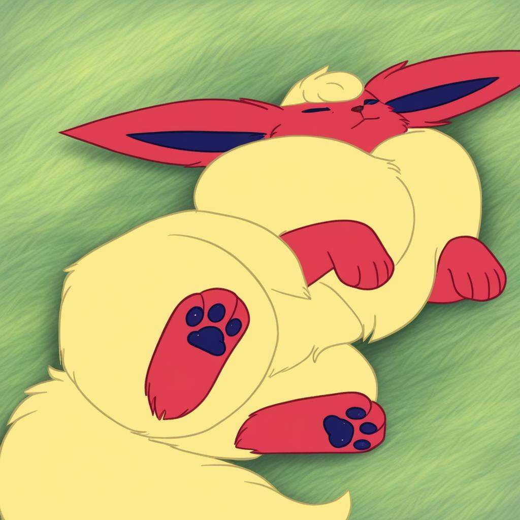 two tone fur,  body fur,  yellow fur on Tensor.Art