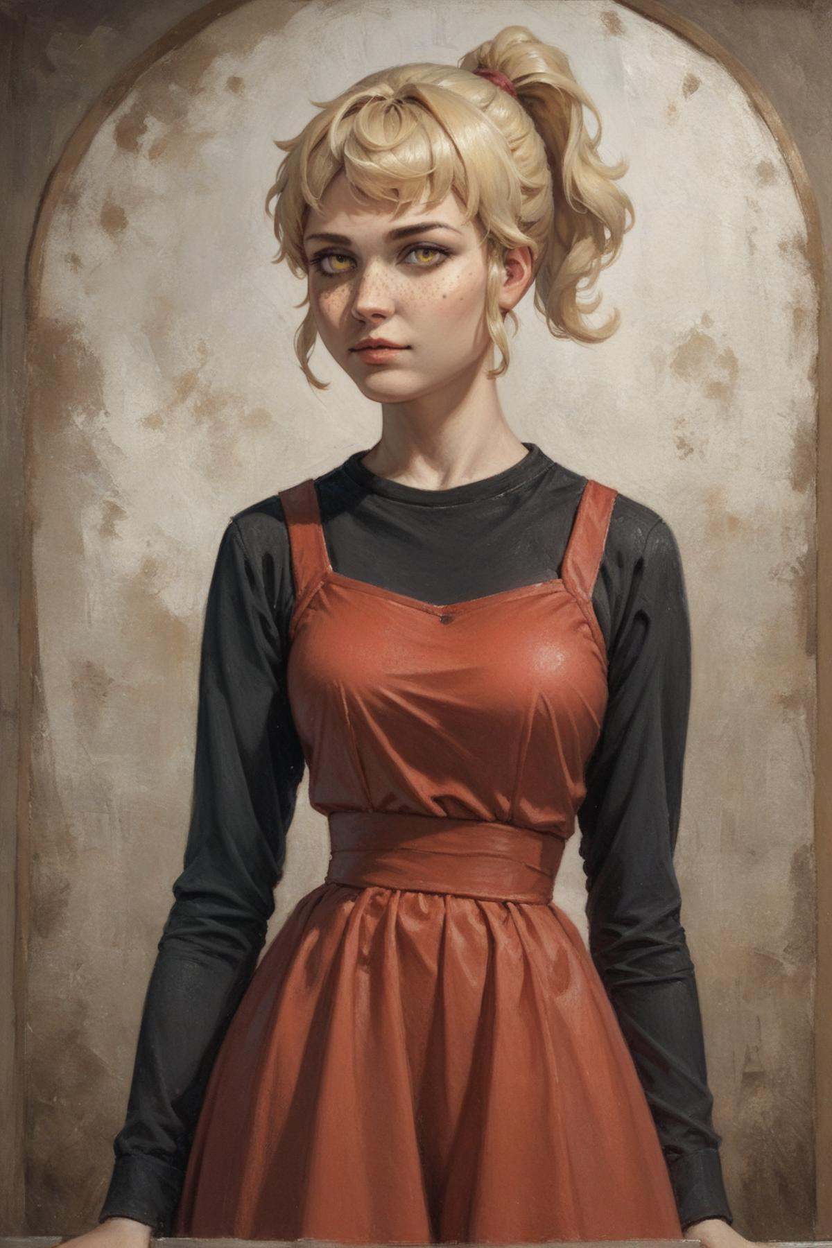 1girl,  rachel_tower_of_god,  freckles on Tensor.Art
