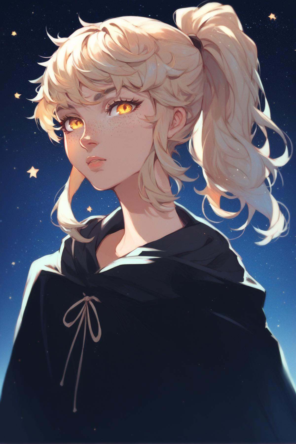 1girl,  rachel_tower_of_god,  freckles on Tensor.Art