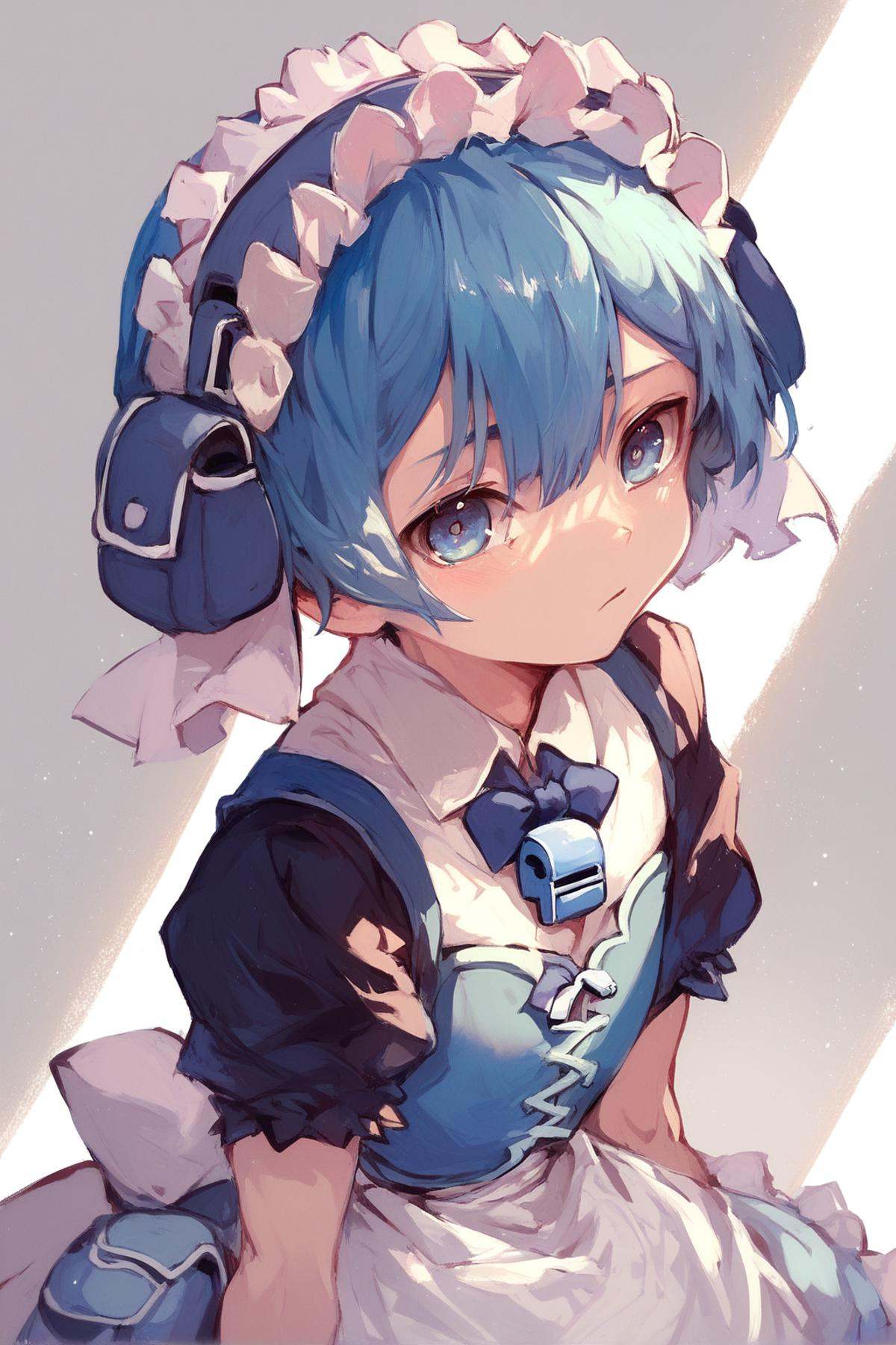 1boy,  Maruruk,  blue hair on Tensor.Art