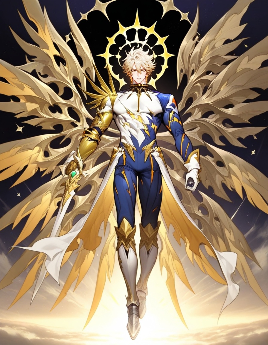Phainon,  blonde hair,  golden eyes on Tensor.Art