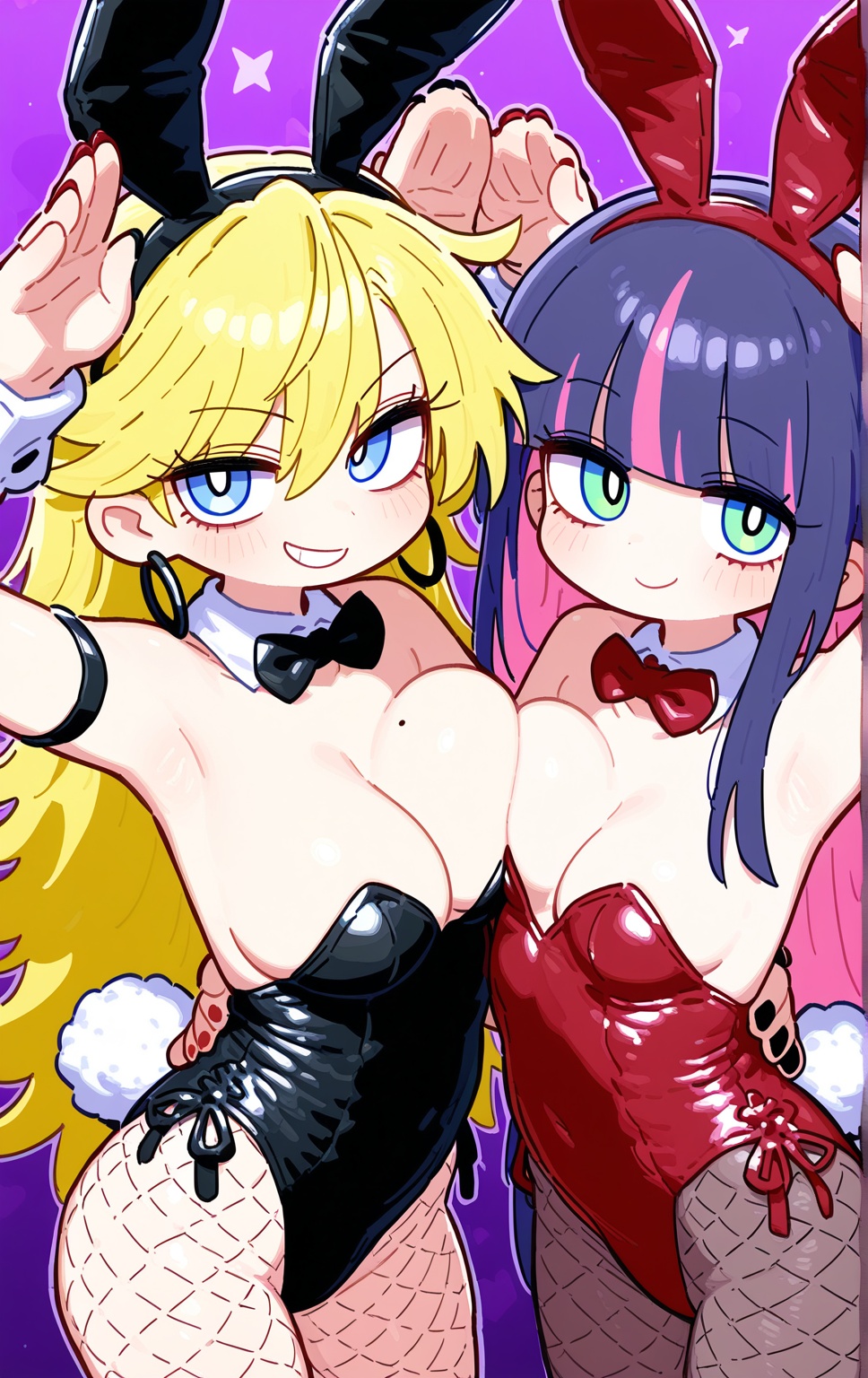 2girls,  panty (psg),  stocking (psg) on Tensor.Art