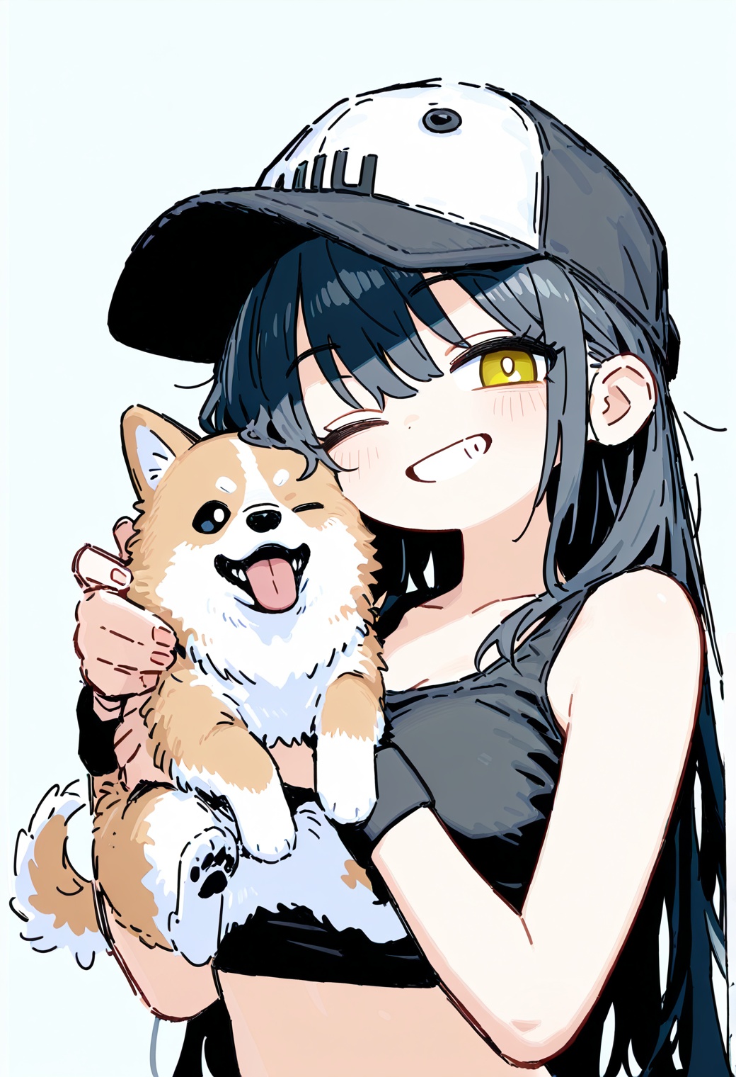 1girl,  baseball cap,  cap on Tensor.Art