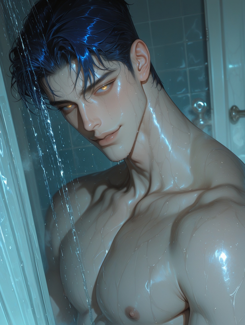 1 boy,  male focus,  short hair on Tensor.Art
