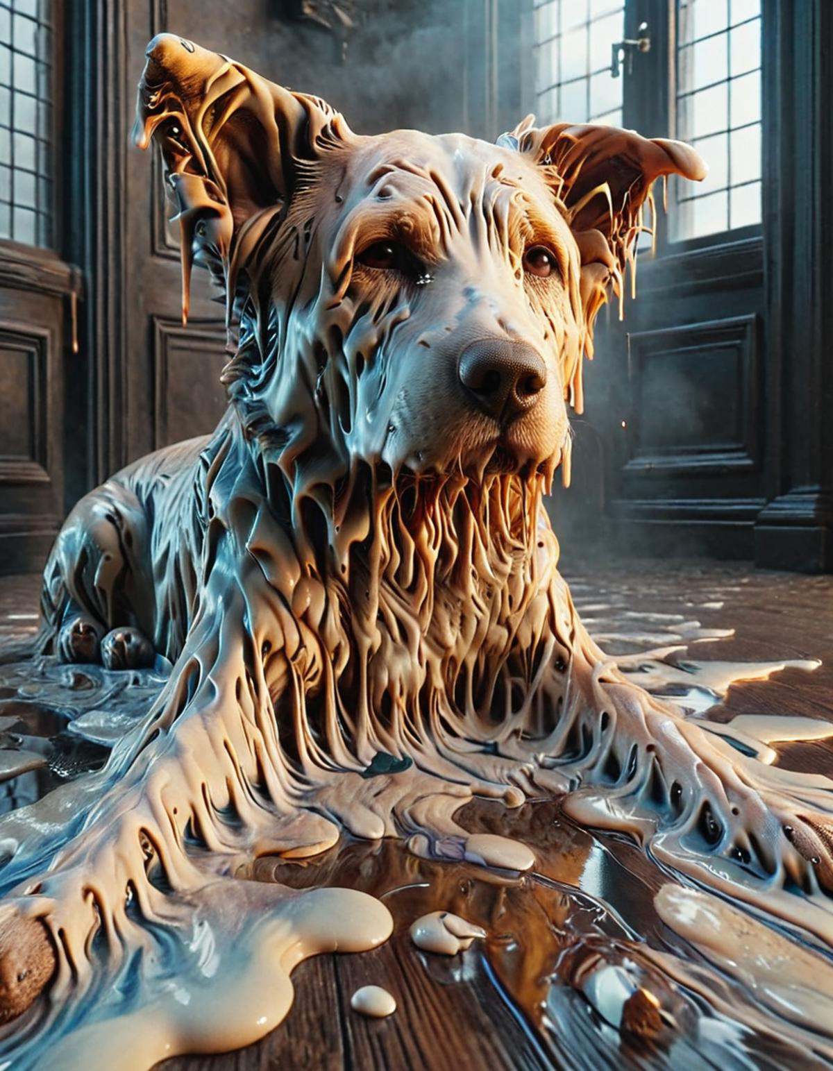 cinematic still meltinglora,  1dog . emotional,  harmonious on Tensor.Art