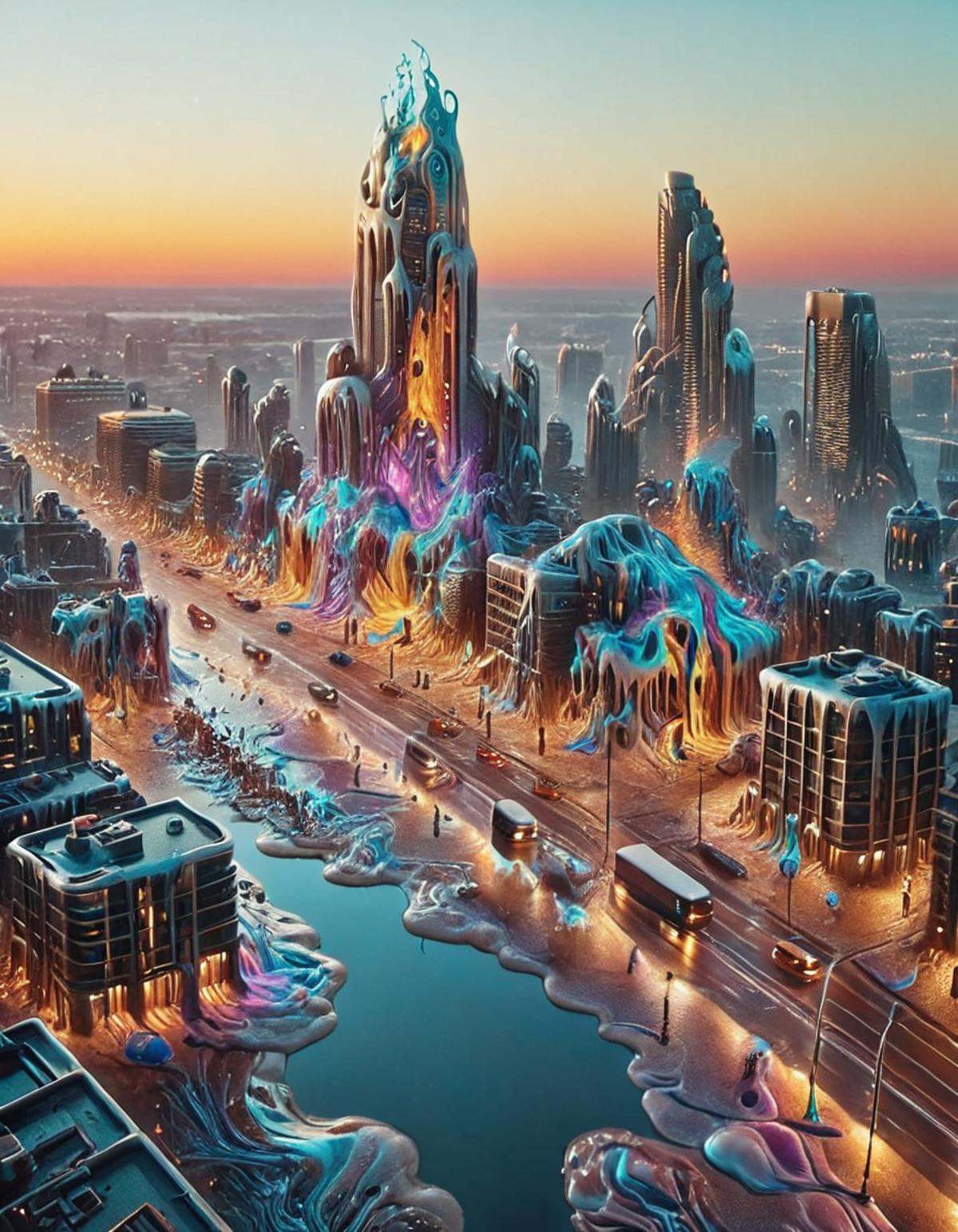 cinematic still meltinglora,  1city . emotional,  harmonious on Tensor.Art