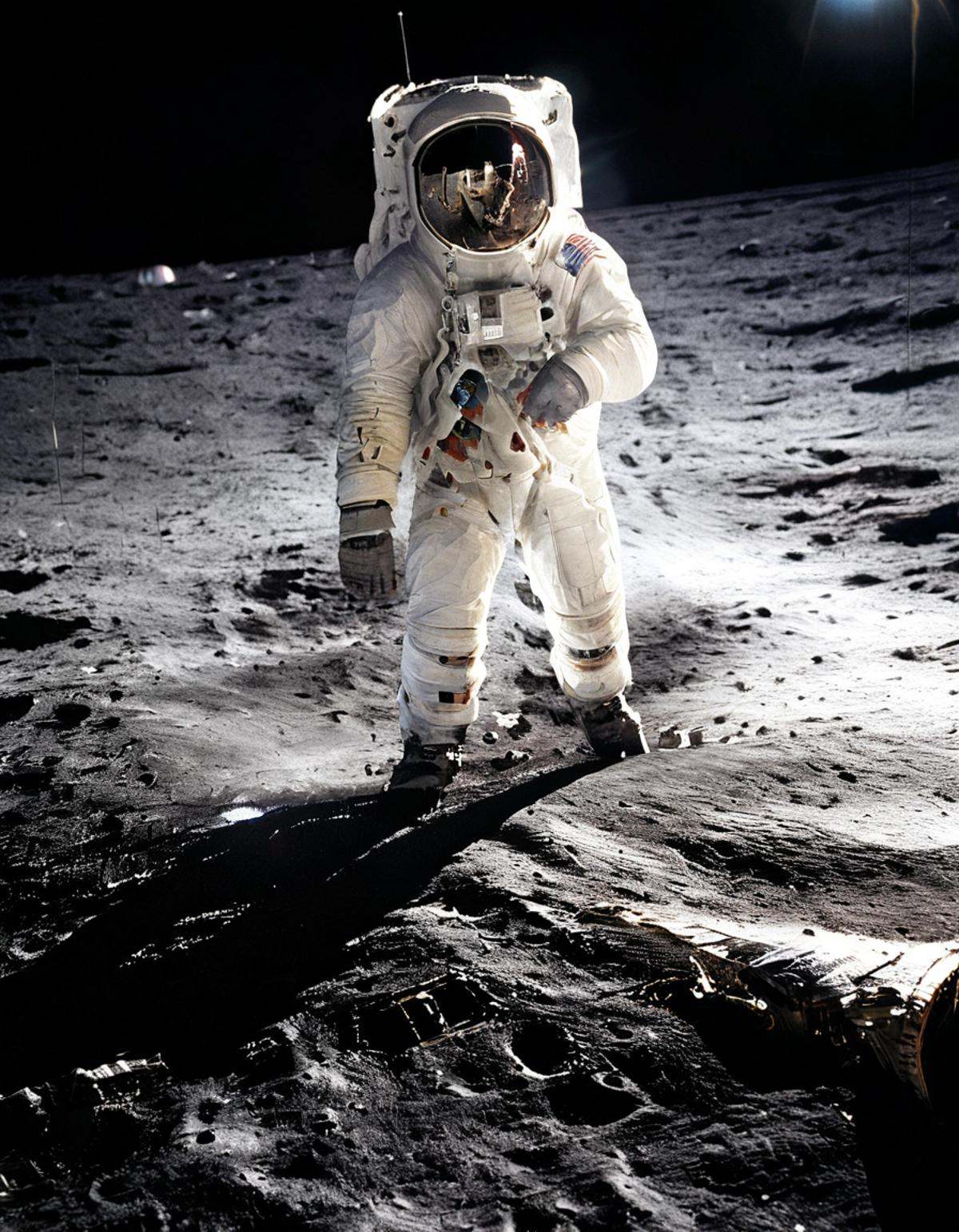 galaxylora,  1astronaut,  walking on moon on Tensor.Art
