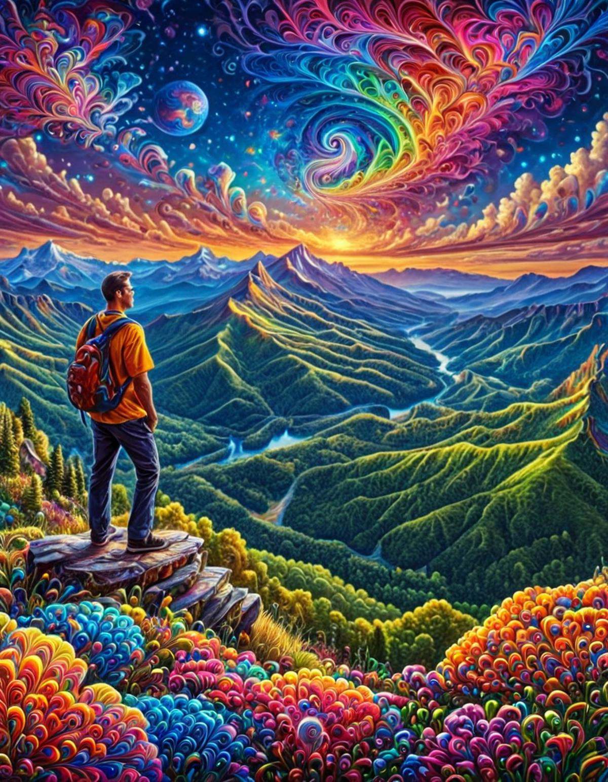 Masterpiece psychedelicv2lora,  colorful,  scenery on Tensor.Art