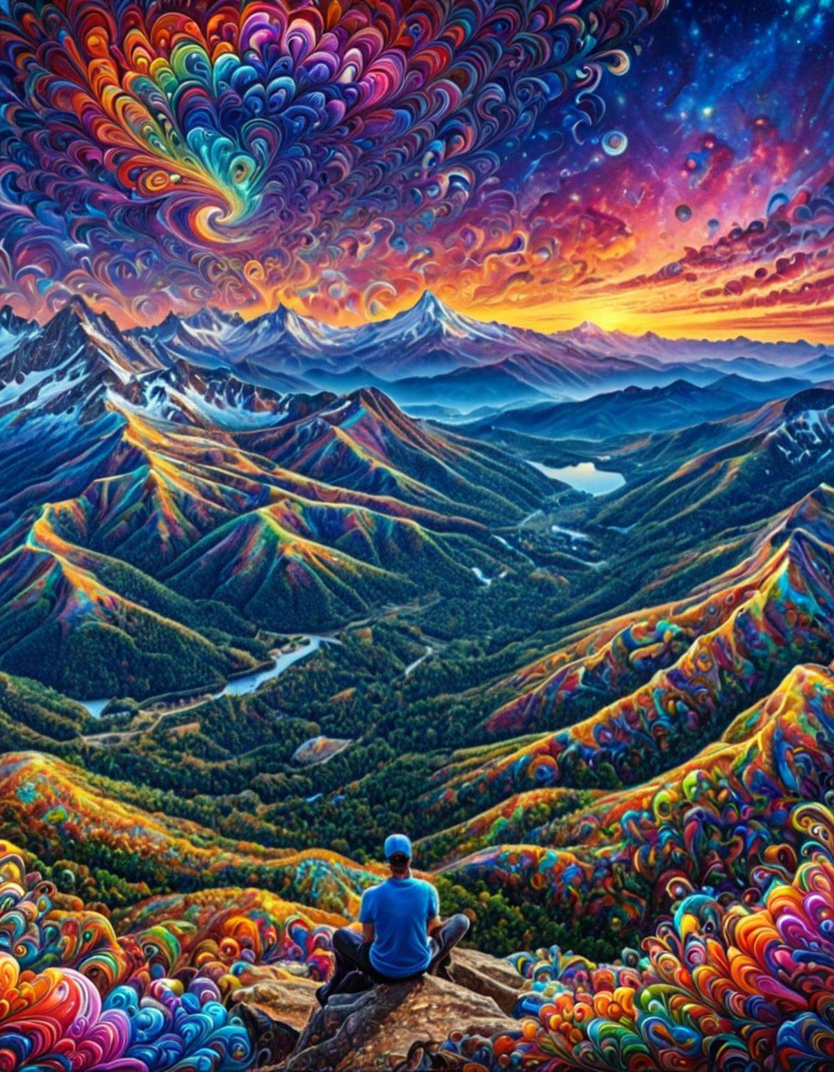 Masterpiece psychedelicv2lora,  colorful,  scenery on Tensor.Art