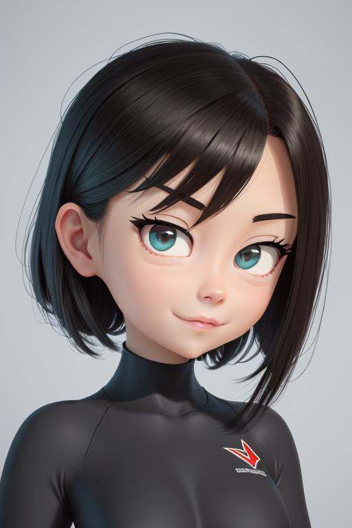 1girl,  cartoon style on Tensor.Art