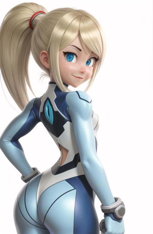 cartoon girl,  smiling shyly,  white background on Tensor.Art