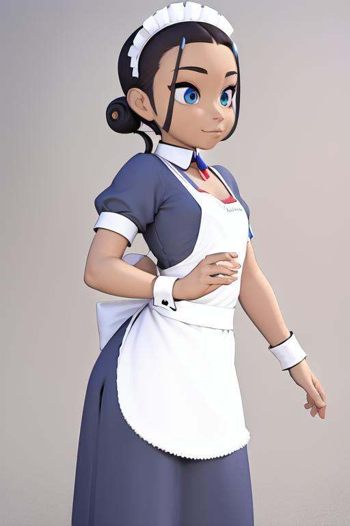 TFM_Katara,  maid costume,  maid headdress on Tensor.Art