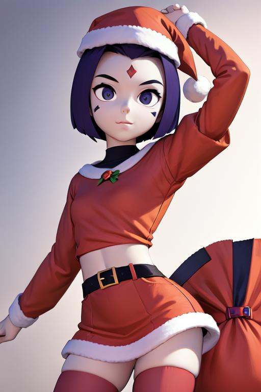 TFM_Raven,  forehead mark,  santa costume on Tensor.Art