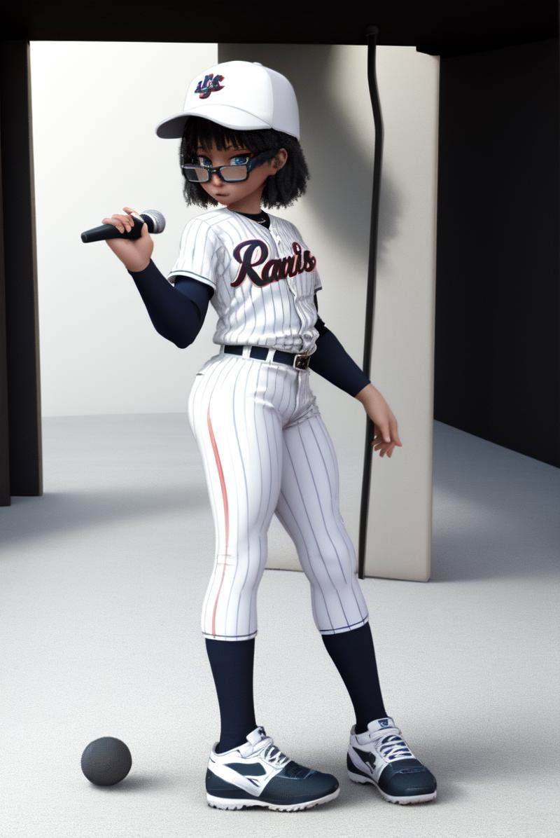 chantel3d,  baseball cap,  baseball uniform on Tensor.Art