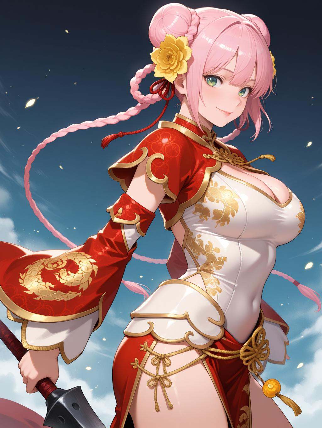 Oolong Armor,  1girl,  solo on Tensor.Art