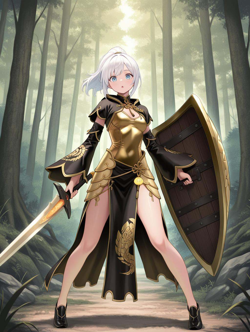 Oolong Armor,  1girl,  solo on Tensor.Art