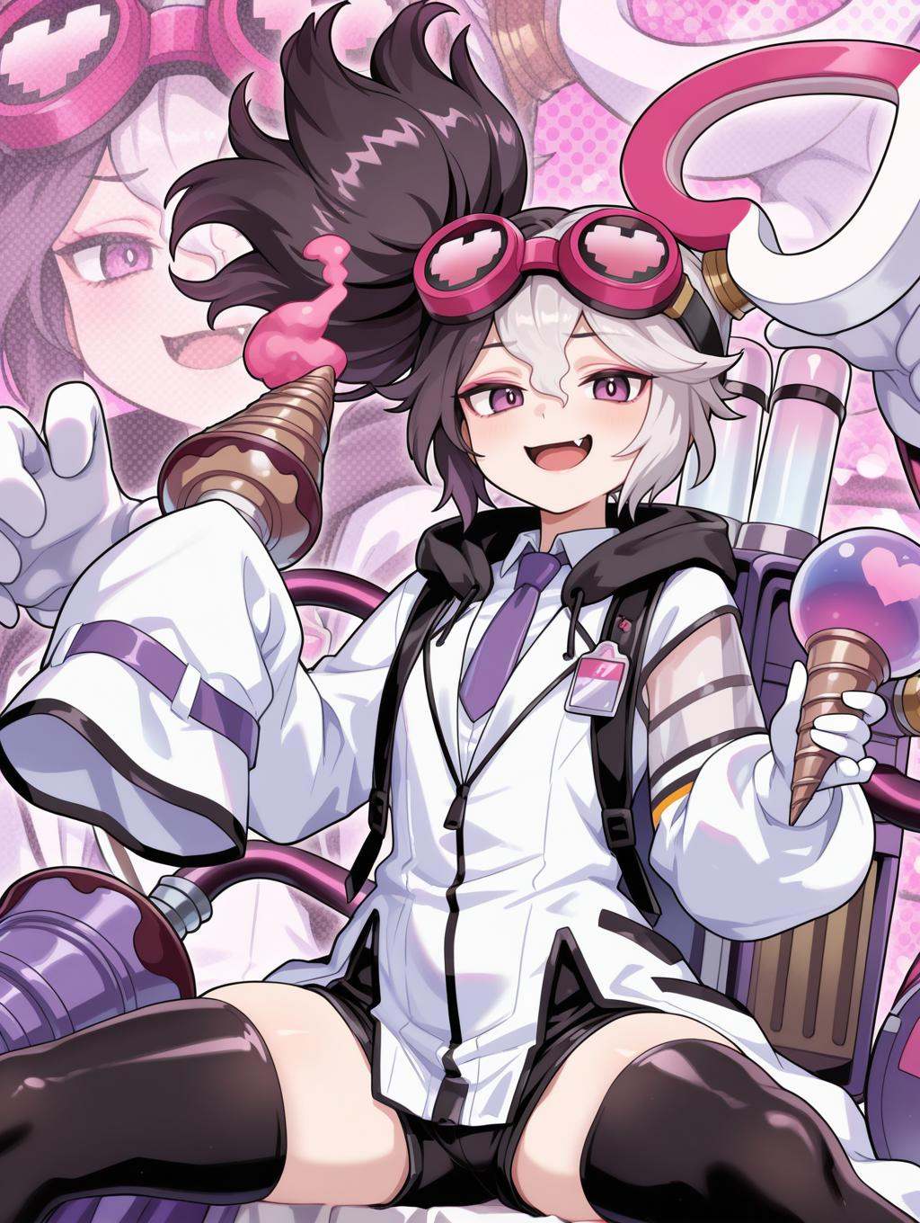 vanquish soul dr. mad love,  1girl,  fang on Tensor.Art