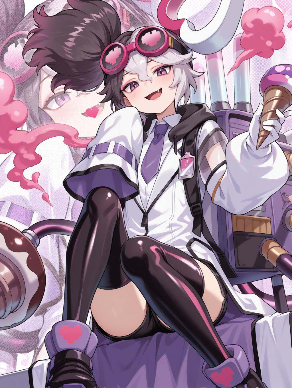 vanquish soul dr. mad love,  1girl,  fang on Tensor.Art