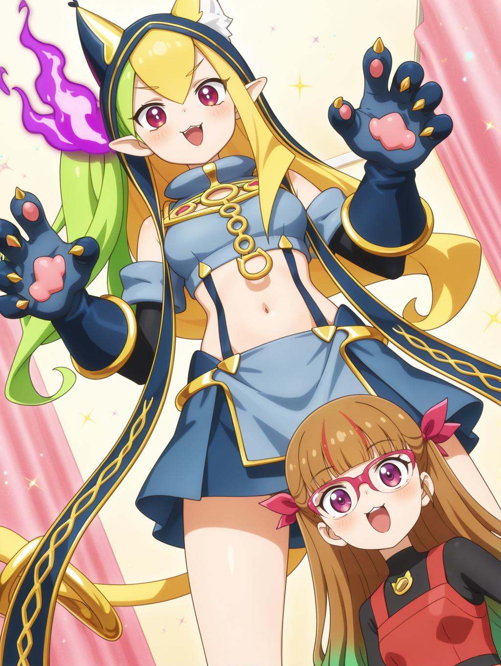 tv style,  anime coloring,  Sevens Road Charm Witch on Tensor.Art