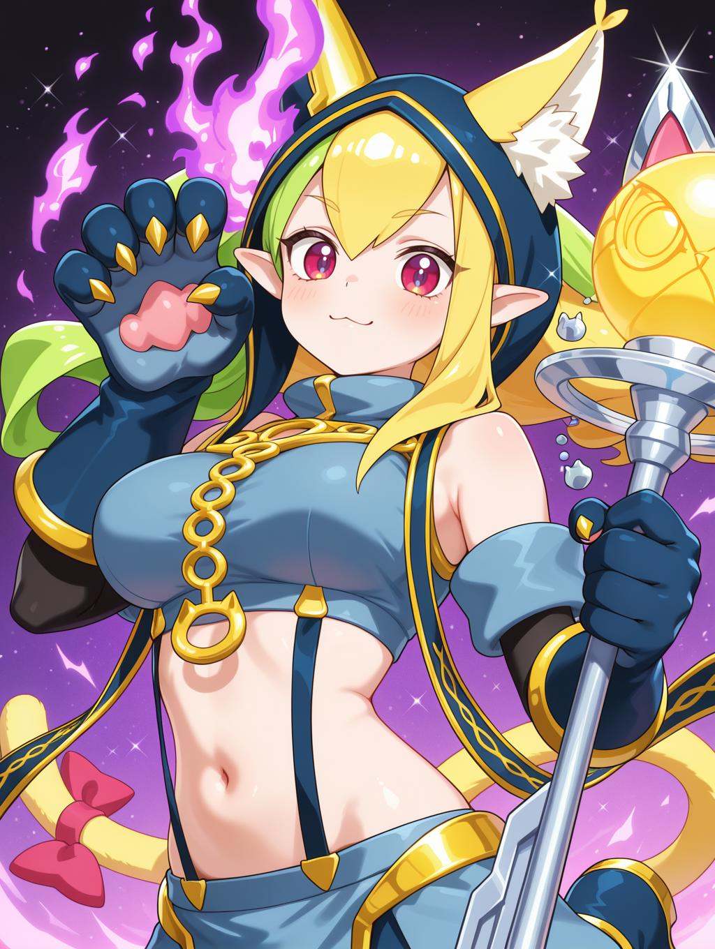 Sevens Road Charm Witch,  1girl,  solo on Tensor.Art