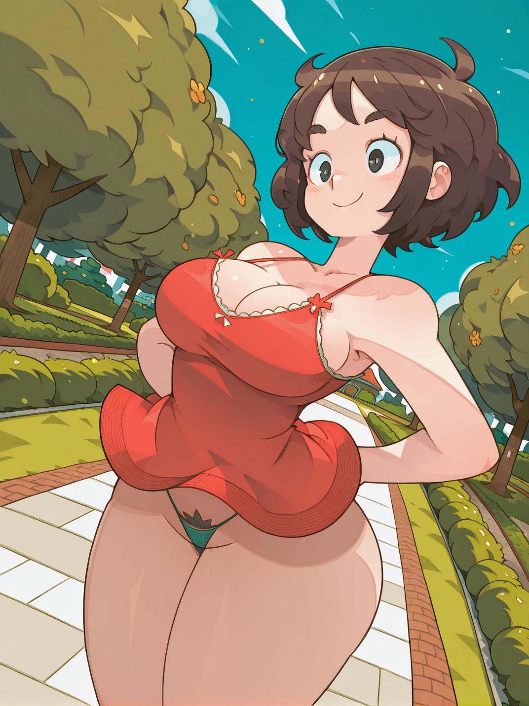 AmdrewXL,  1girl,  large breasts on Tensor.Art