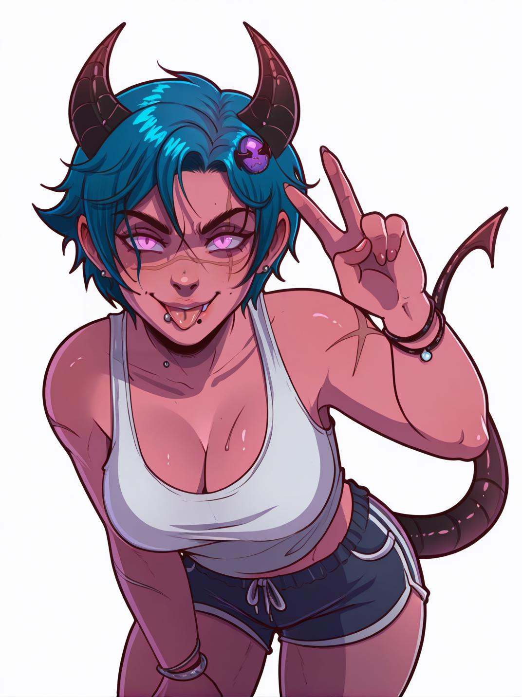 DarkraXL,  1girl,  very cute face on Tensor.Art