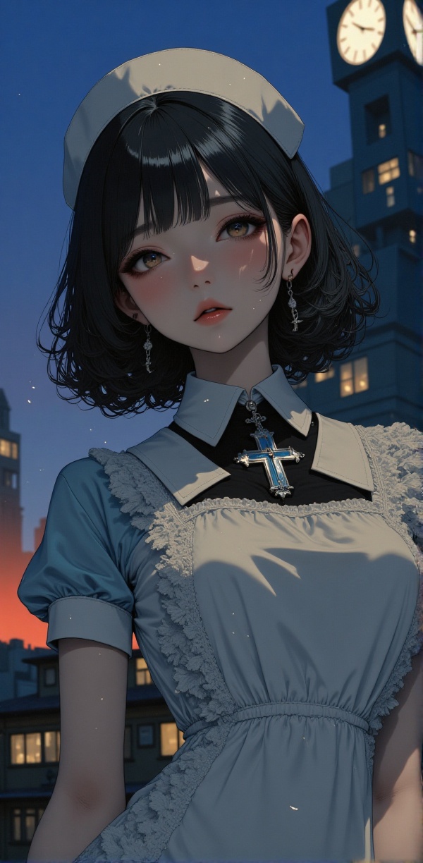 (Ultra-detailed digital art masterpiece,  retro 90s aesthetic,  inspired by Yoshiaki Kawajiri on Tensor.Art
