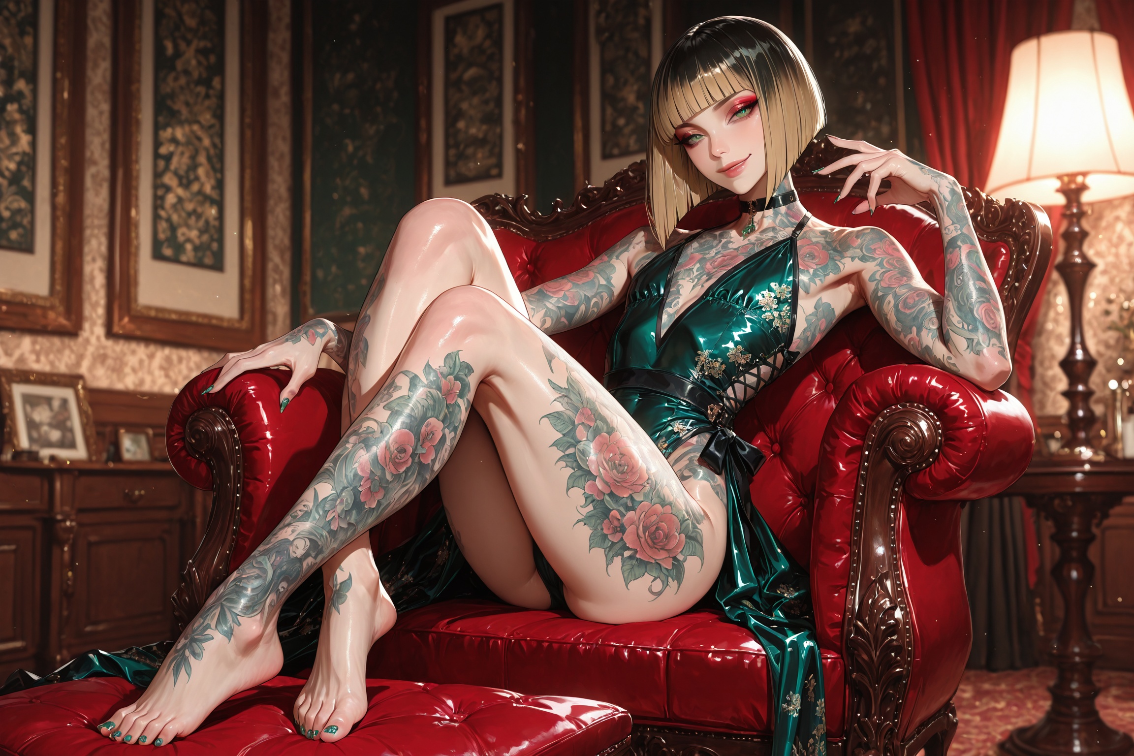 otoko no ko,  solo,  posing provocatively on Tensor.Art