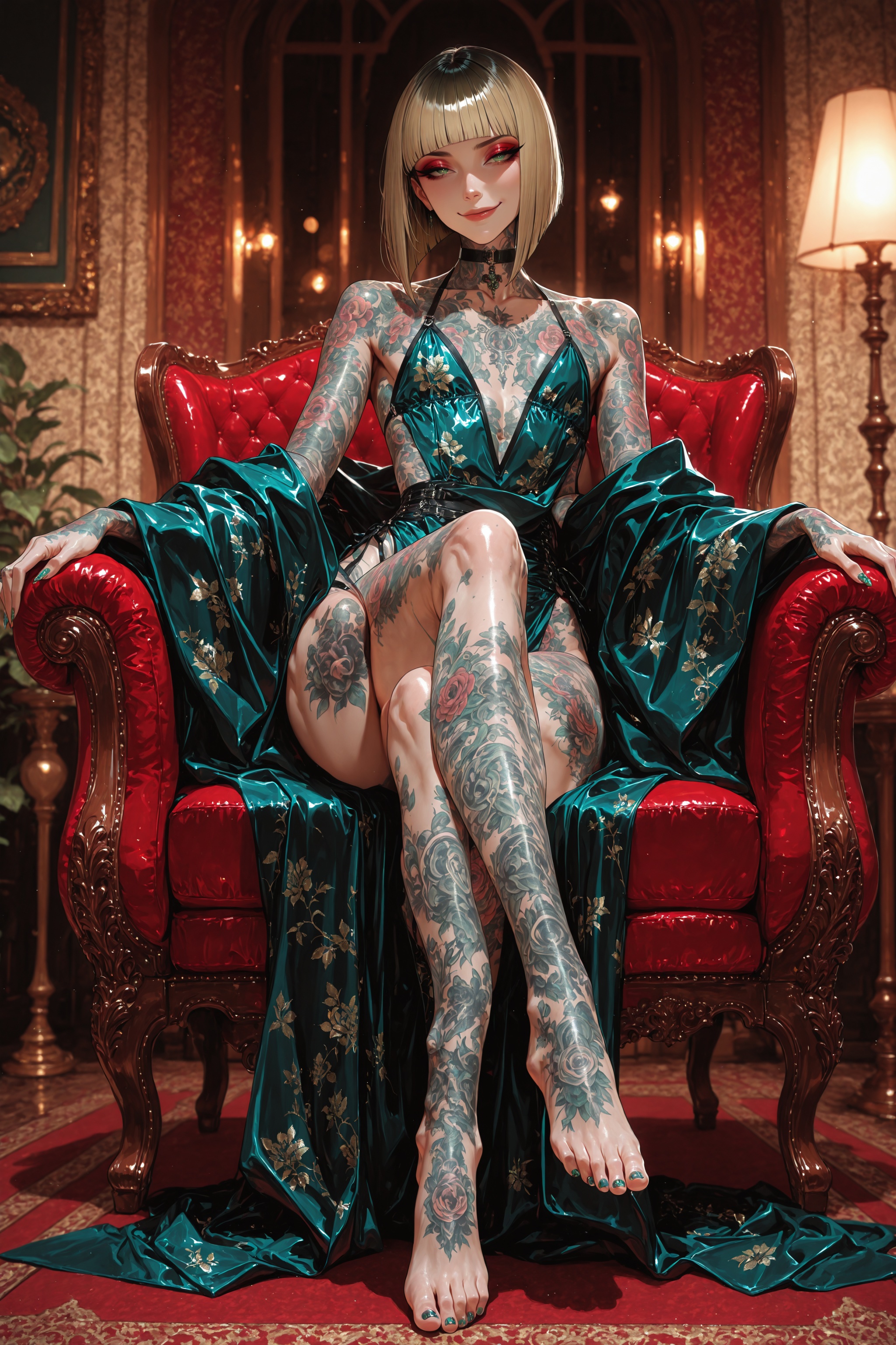 otoko no ko,  solo,  posing provocatively on Tensor.Art