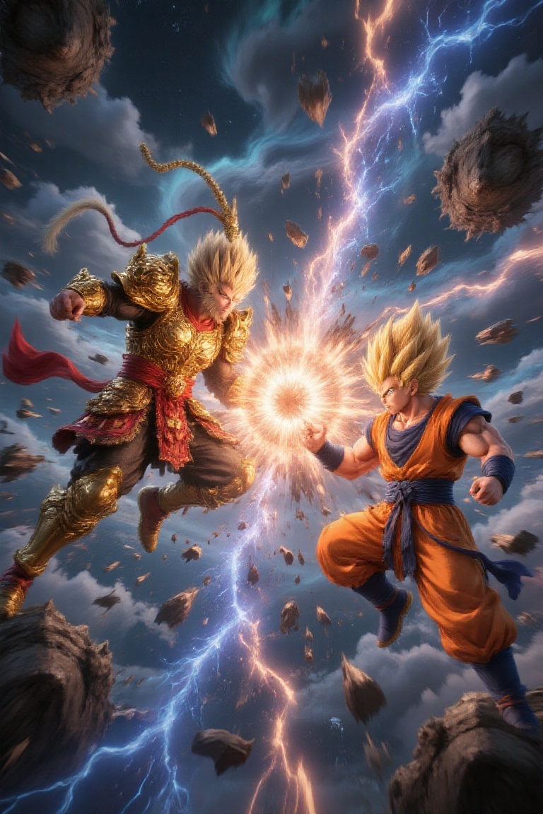 mythicalclash_battle,  wukongstyle,  Akira Toriyama ArtStyle on Tensor.Art