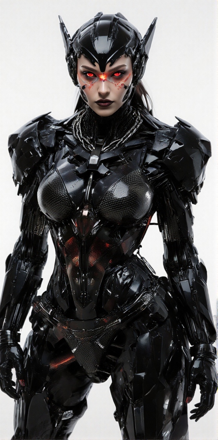 Mixed race woman,  chainmail bikini,  carbon fiber accents on Tensor.Art