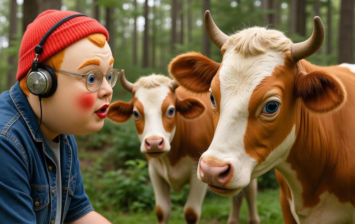 photo realism. multiple views,  composite image. today boojib (an ***** in a rubber mask) got a new job because the zoo bo...