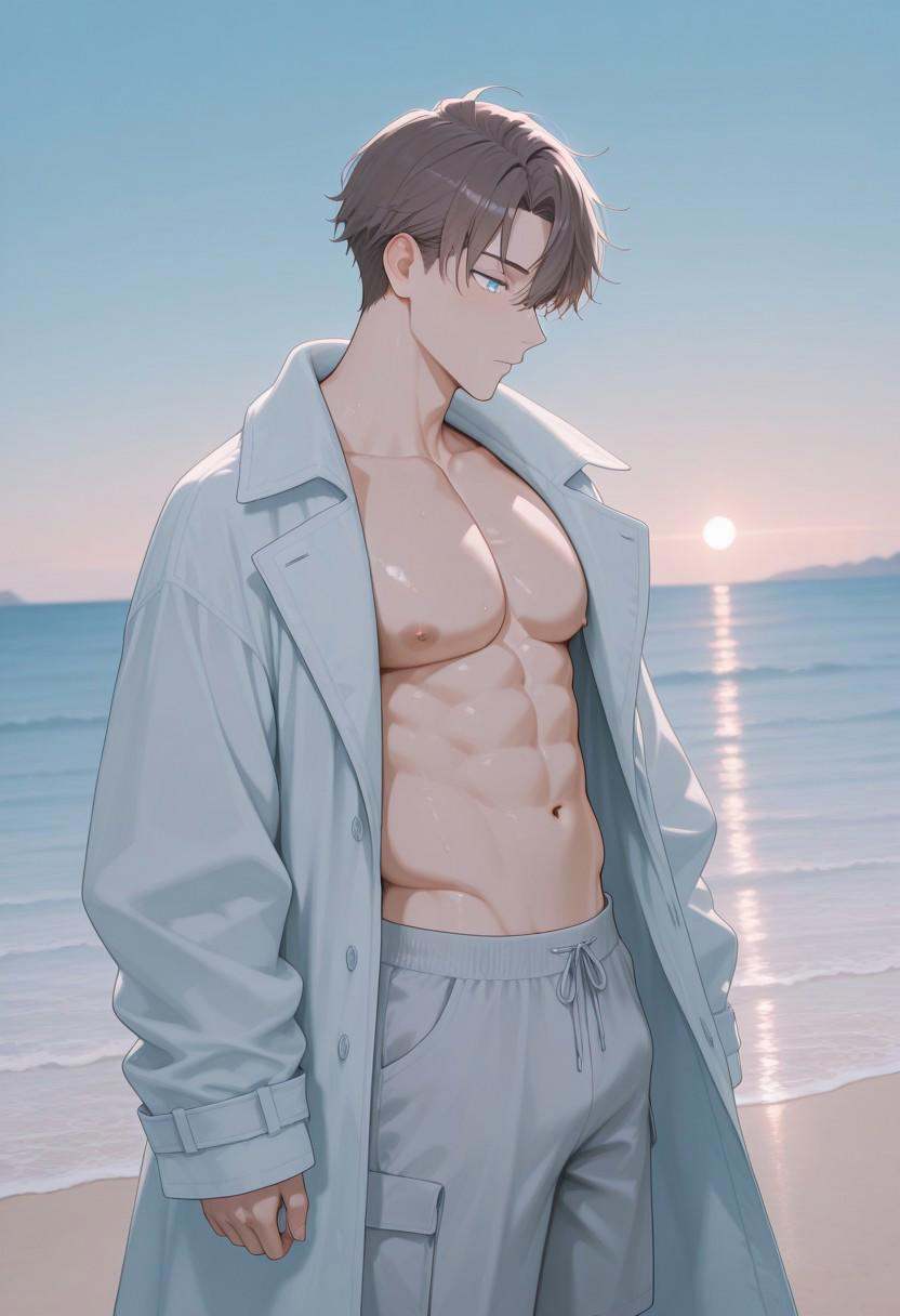 from side,  [正面+キャラ名:99],  1boy on Tensor.Art