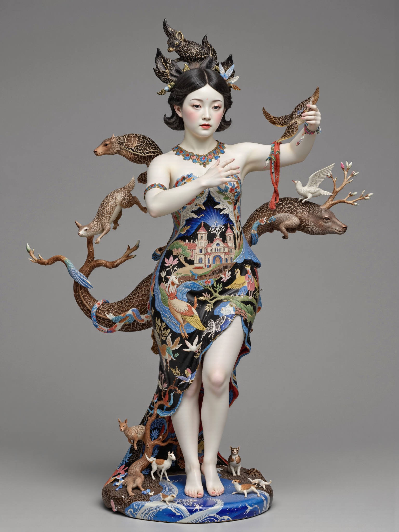 6 dance girl,  Asa CHEN's DECO,  translucent body revealing inner world on Tensor.Art
