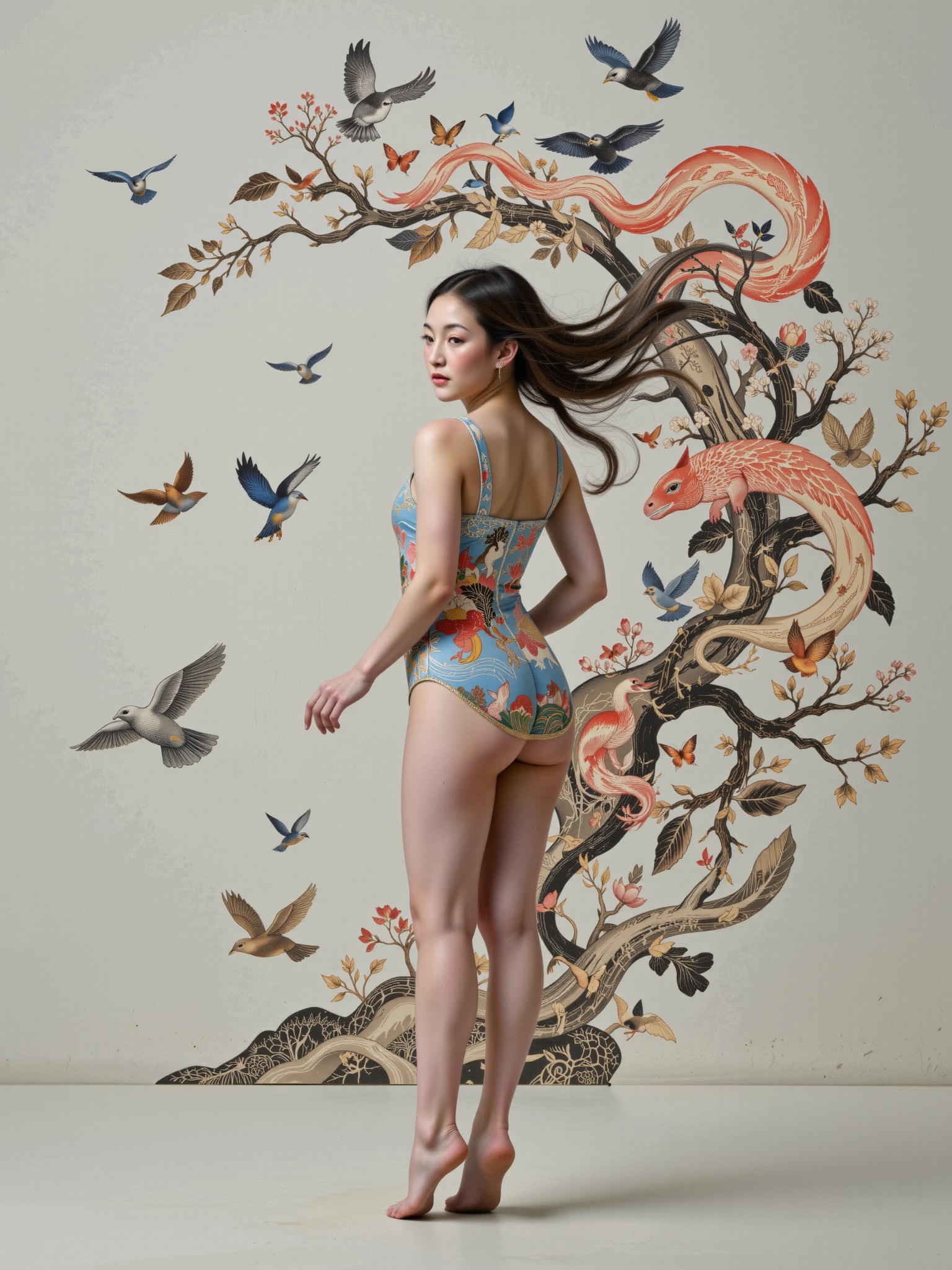 6 dance girl,  Asa CHEN's DECO,  translucent body revealing inner world on Tensor.Art