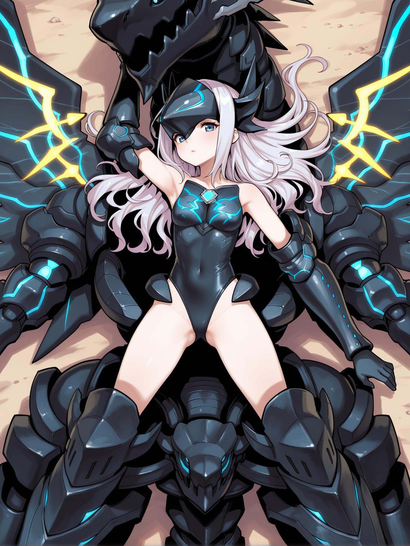 chibi,  heraid \(xenoblade\),  mecha musume on Tensor.Art
