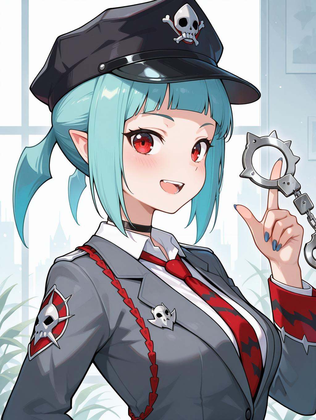 beat cop from the underworld,  1girl,  solo on Tensor.Art