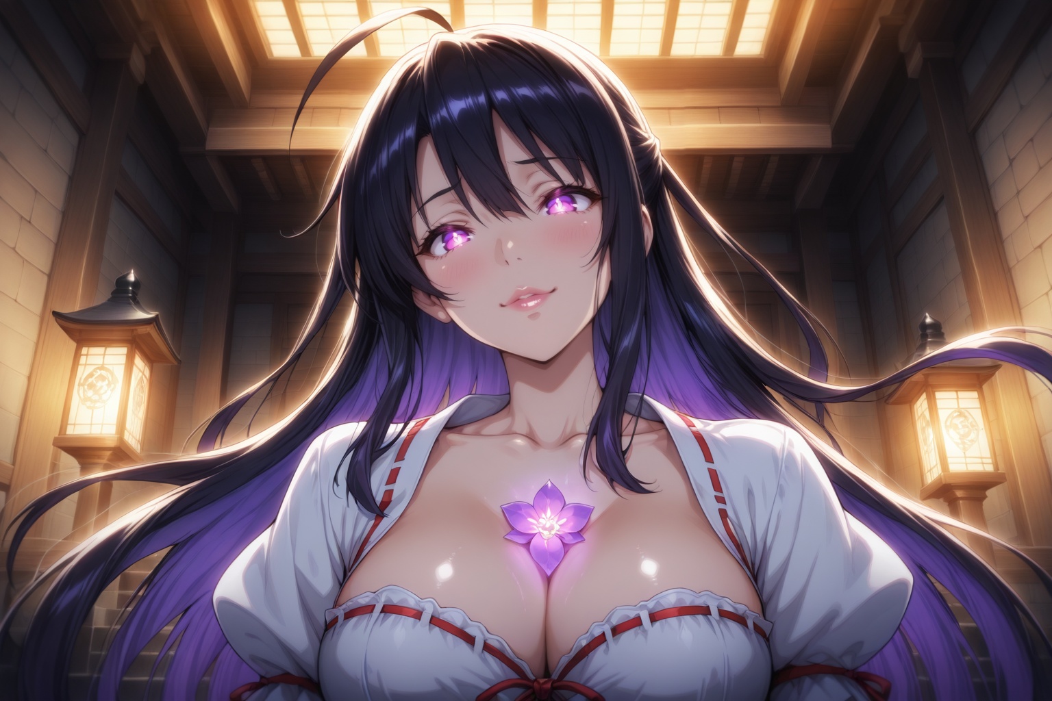 1girl,  Akeno Himejima,  masterpiece on Tensor.Art