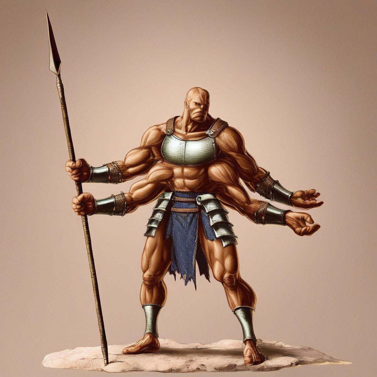 1boy,  4arms,  muscular on Tensor.Art