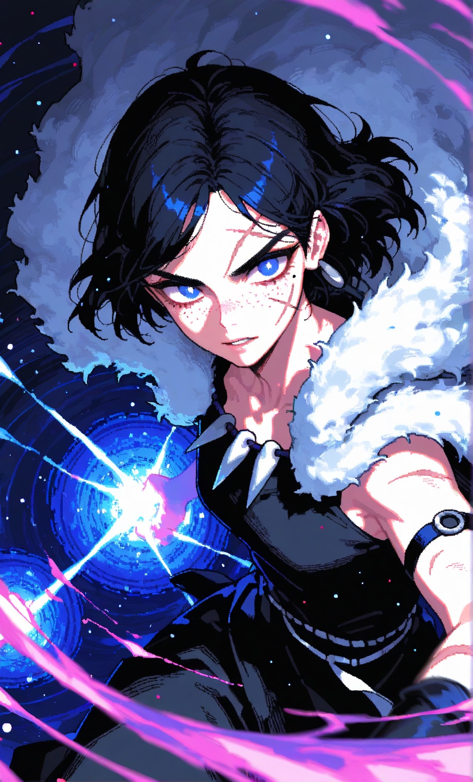 Princess mononoke,  kim possible,  cinematic dramatic dynamic powerful ethereal flowing magic circles powers on Tensor.Art