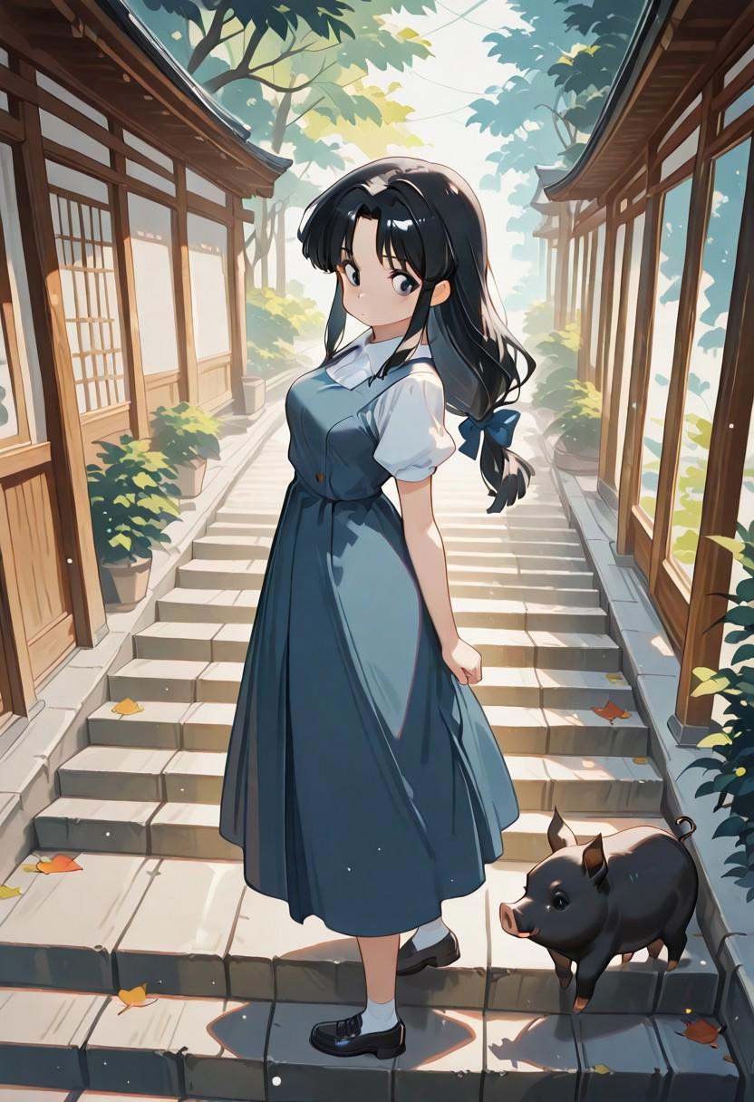 standing,  full body,  outdoors on Tensor.Art