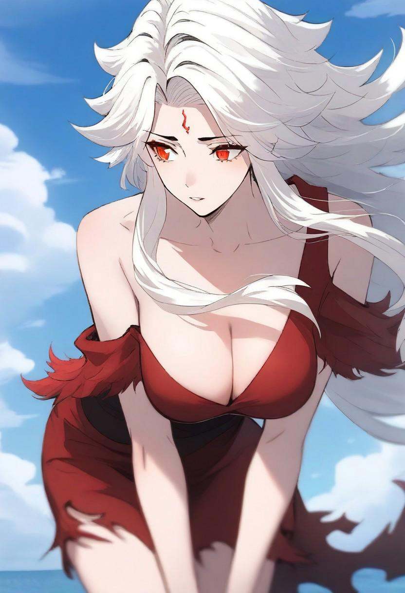 yuyan,  white hair,  long hair on Tensor.Art