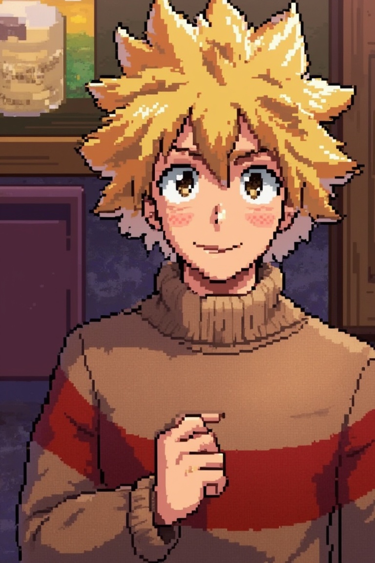 A man,  anime,  short blonde hair on Tensor.Art