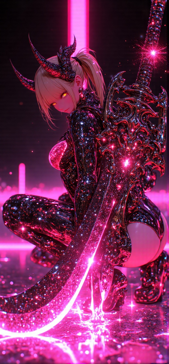 (Ultra-detailed digital art masterpiece,  retro 90s aesthetic,  inspired by Yoshiaki Kawajiri on Tensor.Art
