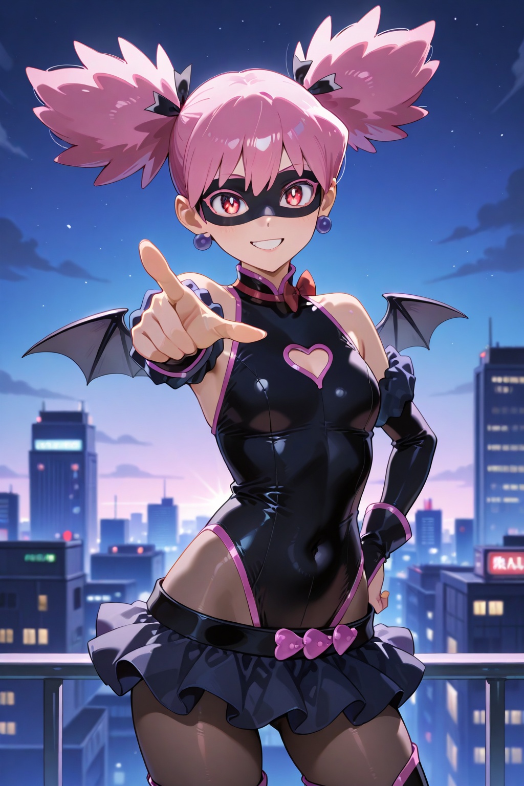haneyama kazuho,  1girl,  bat wings on Tensor.Art