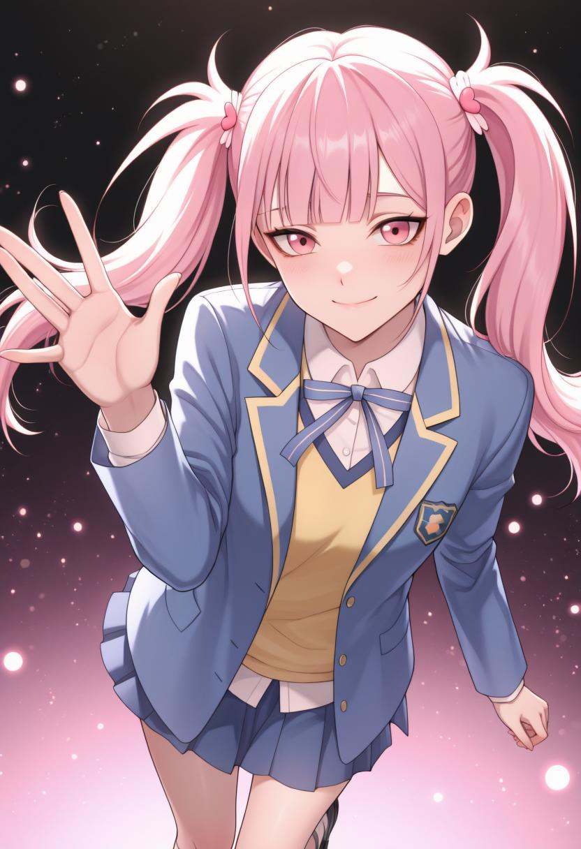 15_Li Tianxi School UniformWoman,  long hair,  bangs on Tensor.Art